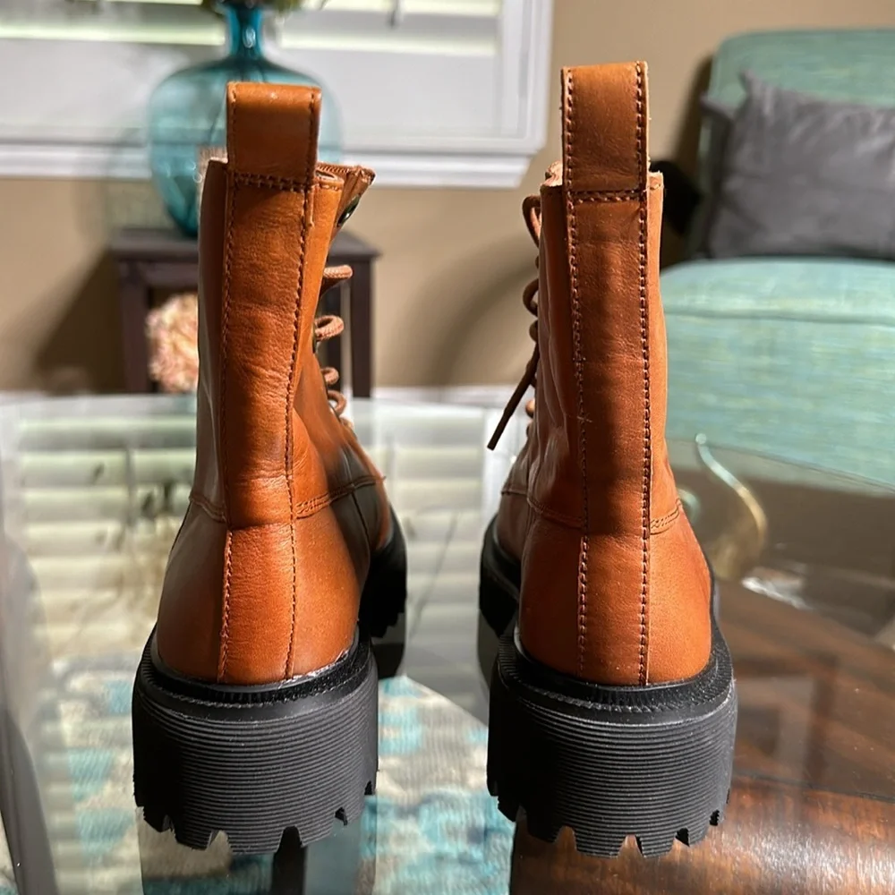 Madewell The Rayna Lace-Up Boot in Leather Sz‎ 6.5 & 8.5 - Picture 4 of 12